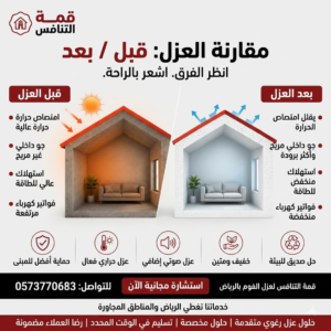 شركة عزل فوم بجميع أنحاء الرياض بأفضل الأسعار
